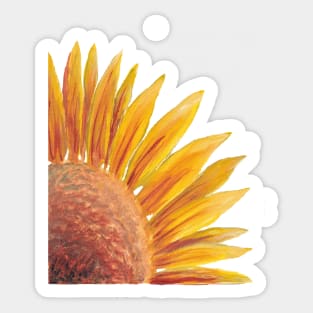 Striking Sunflower Flowering Like a Sunburst Sticker
